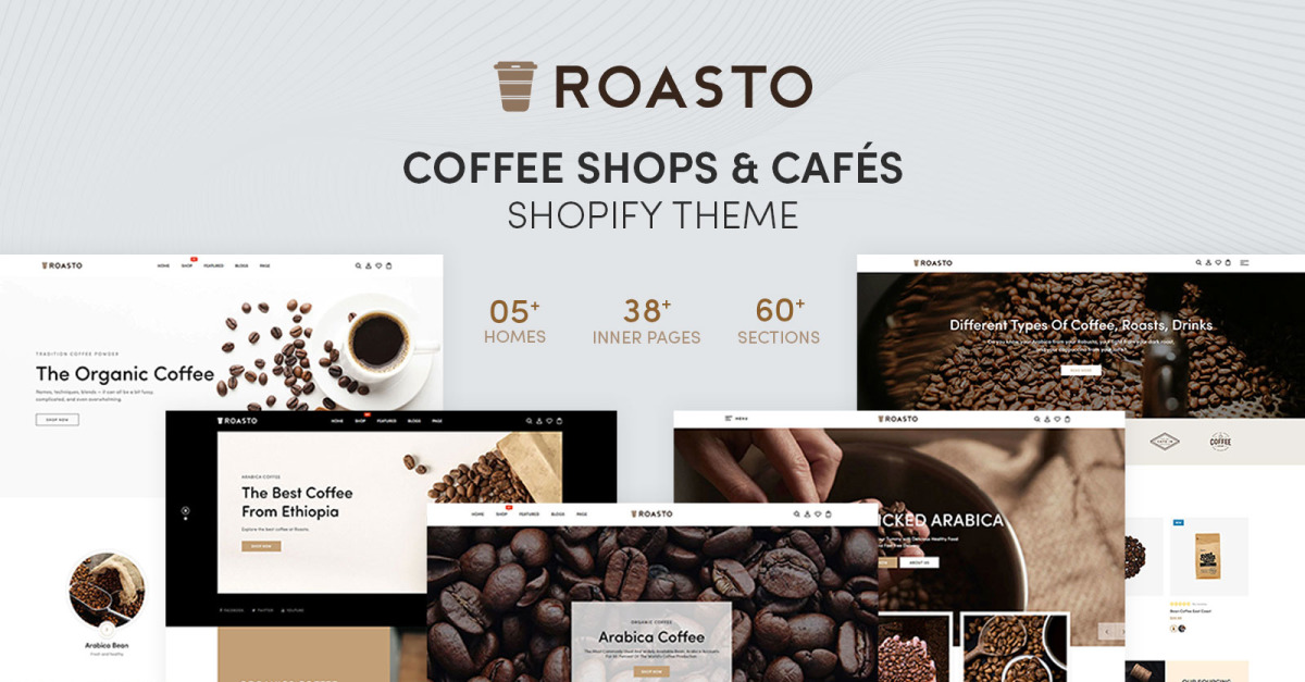 Roasto - Coffee Shops & Cafes Shopify Theme