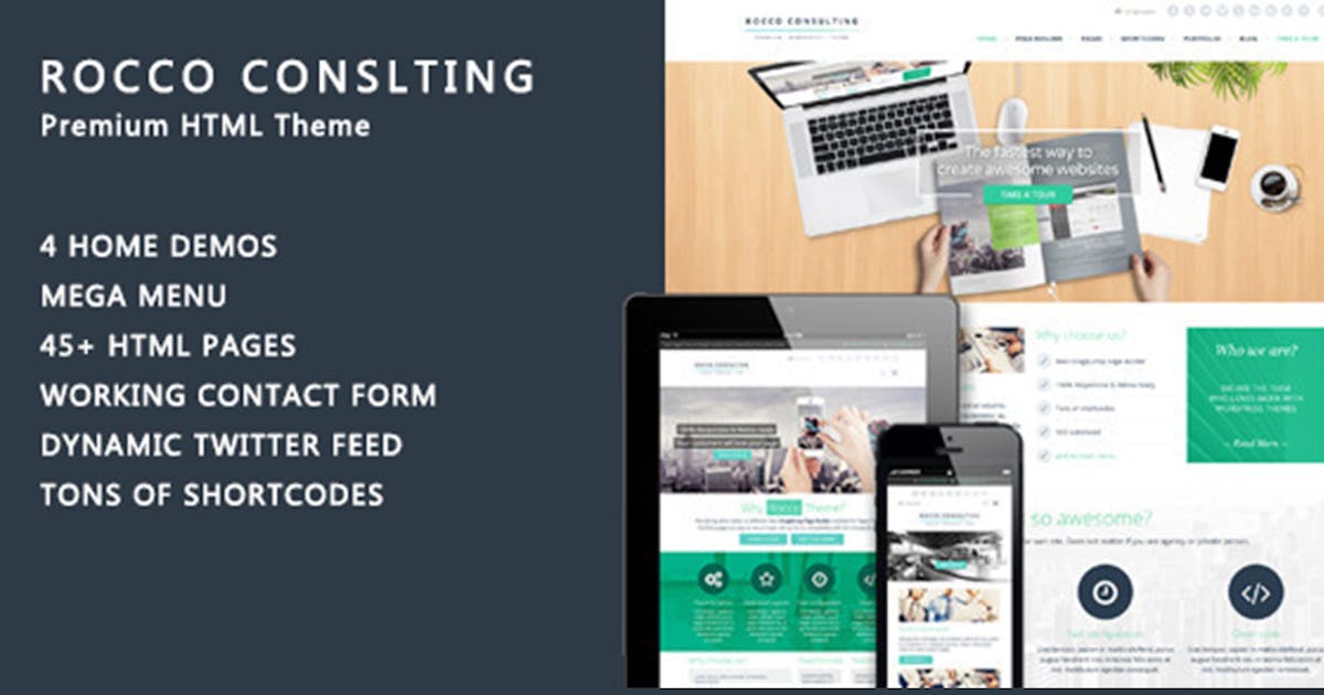 Rocco Flat HTML Template icon