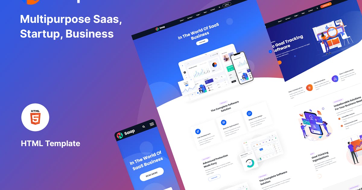 Saap - Saas & Software HTML Template icon