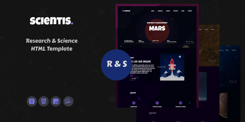 Scientis - HTML Web Template by OxygenThemes