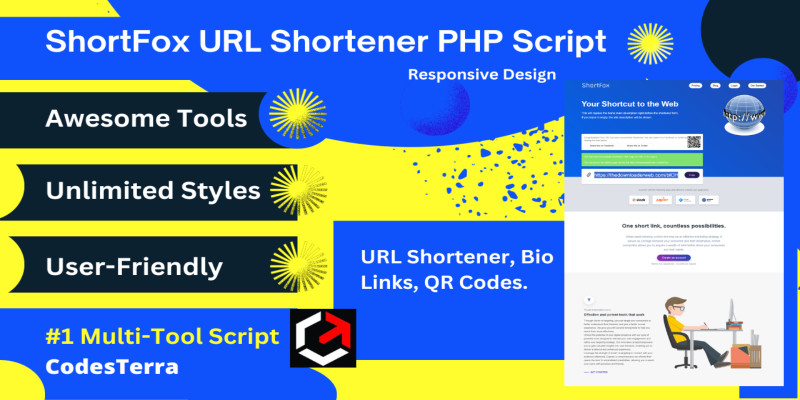 ShortFox URL Shortener PHP Script by Codesterra
