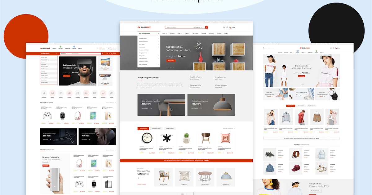 Shupmax - Multipurpose eCommerce HTML Template