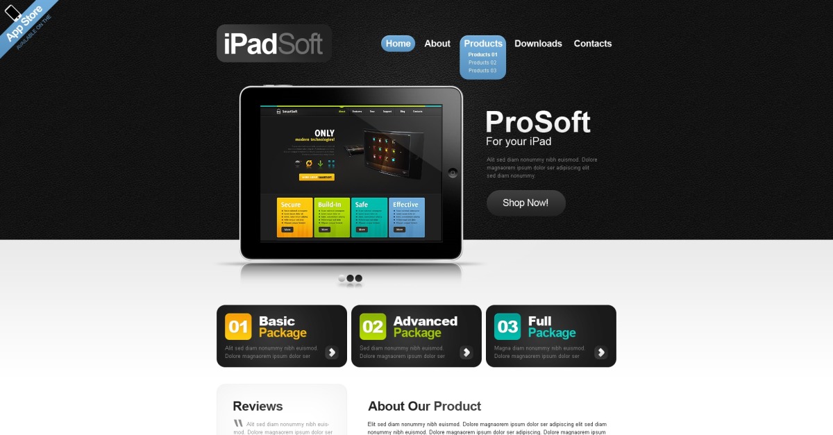 Software Company Website Template #40231 - TemplateMonster