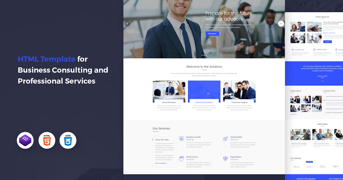 Solutions - Business Consulting HTML Template
