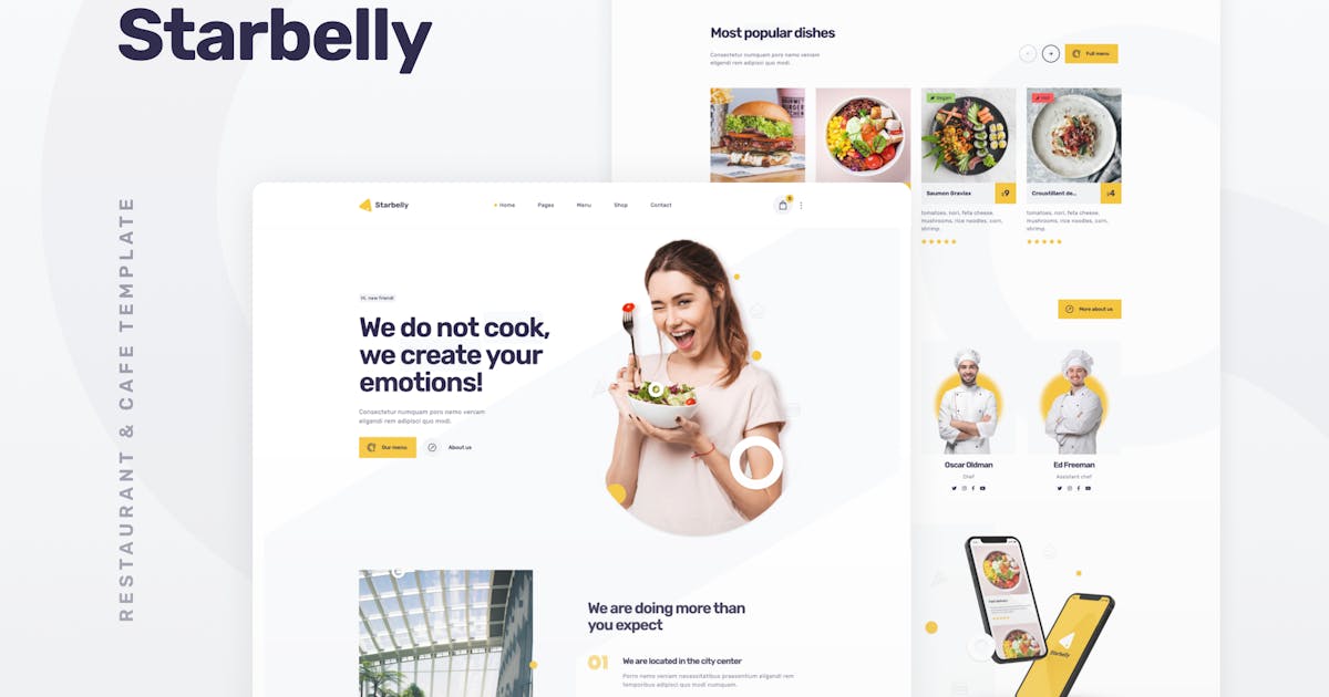 Starbelly - Restaurant & Cafe HTML Template