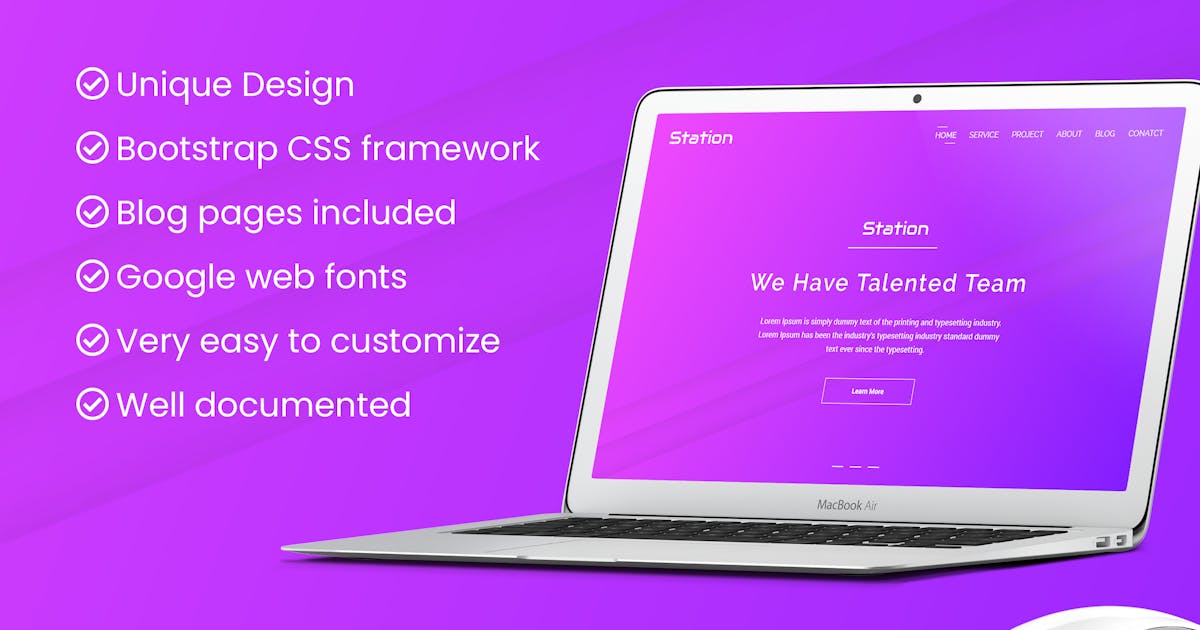 Station - Agency HTML Template icon