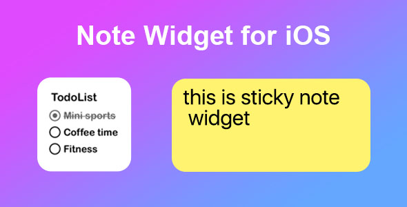 Sticky Note Widget for iOS 17 icon