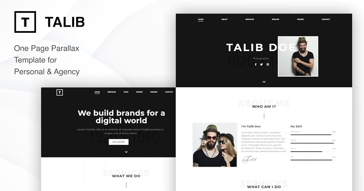 Talib - Parallax Template for Personal & Agency icon