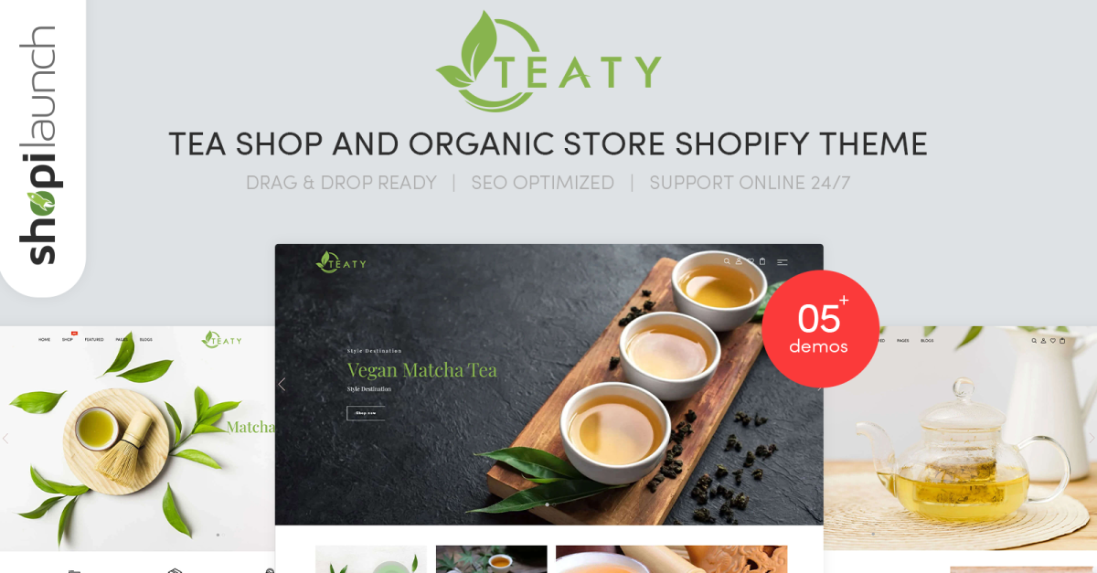 Teaty - Tea And Organic Store Responsive Shopify Theme#117592 icon