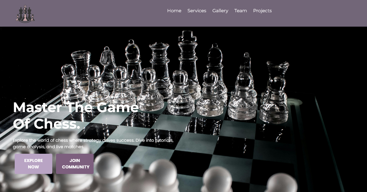 TishChessHTML - Chess HTML Template #420148 - TemplateMonster