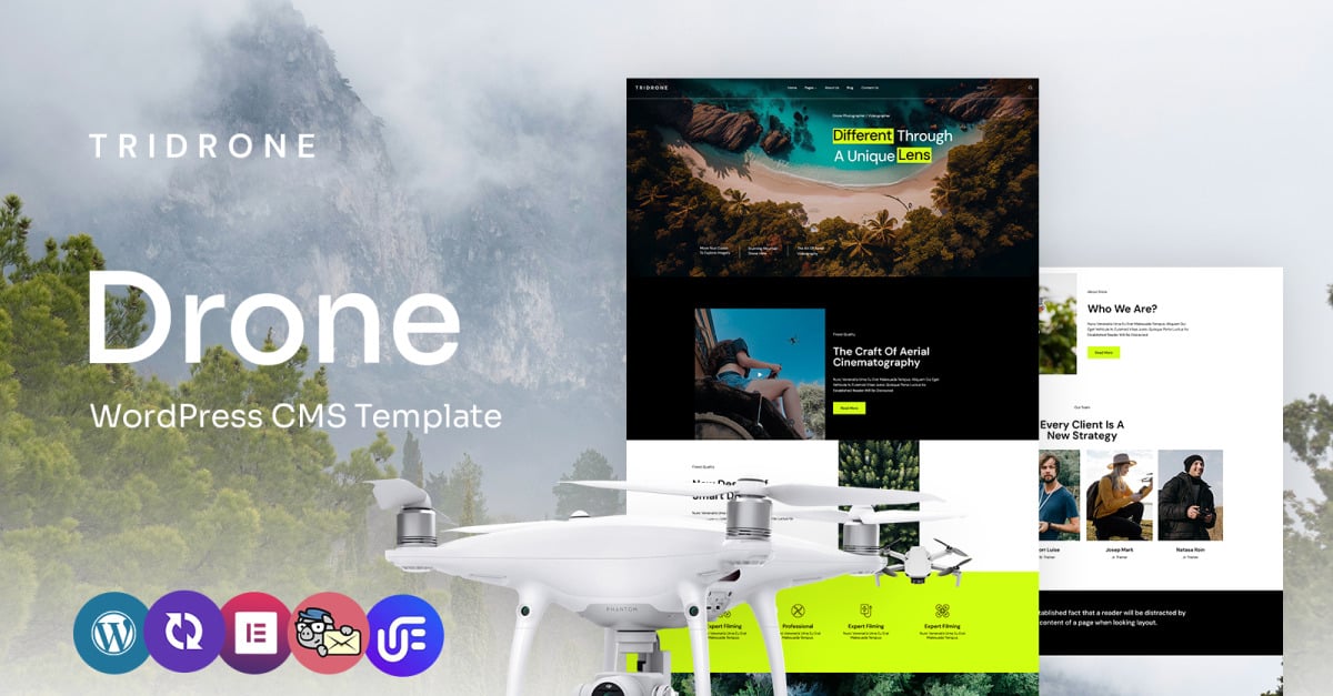 Tridrone - Drone Store Multipurpose WordPress Elementor Theme
