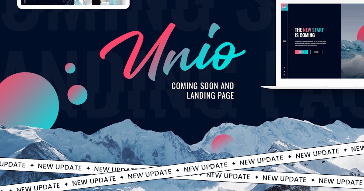 Unio - Coming Soon & Landing Page Template