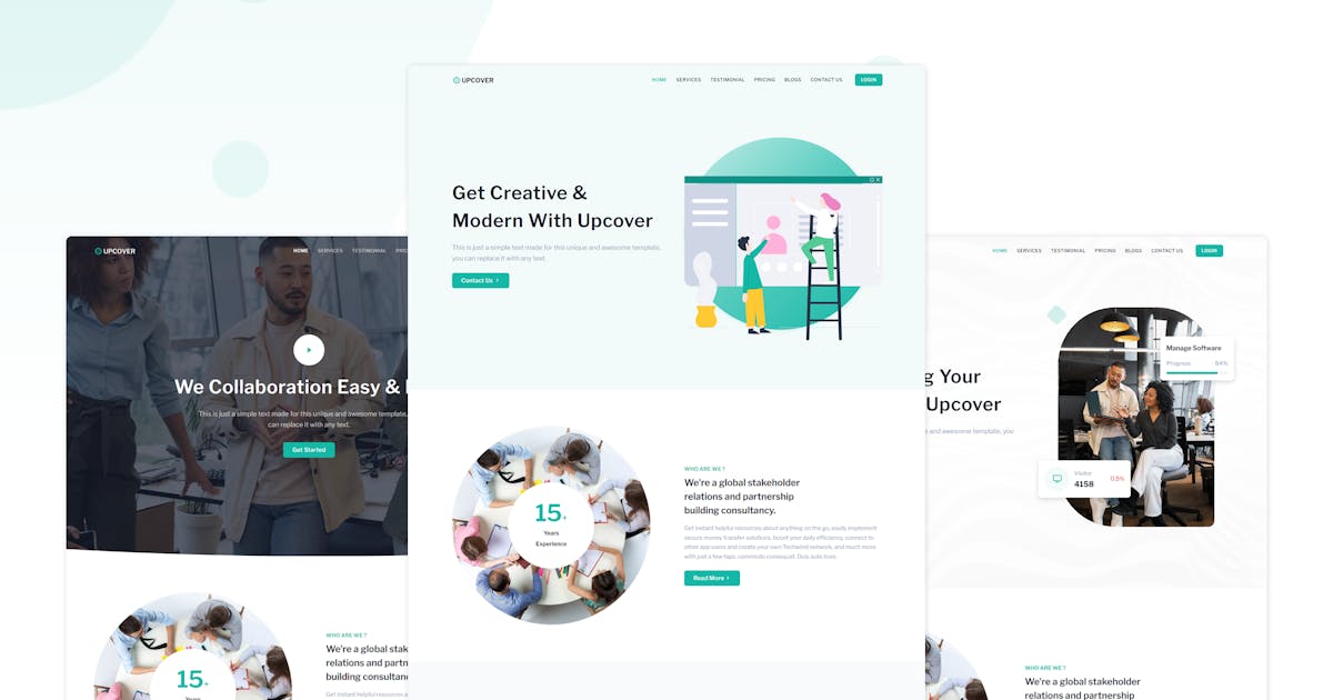 Upcover - Angular 17 Business Landing Template