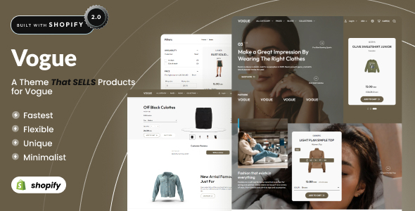 Vogue - Elegant Clothing eCommerce Shopify OS 2.0 icon