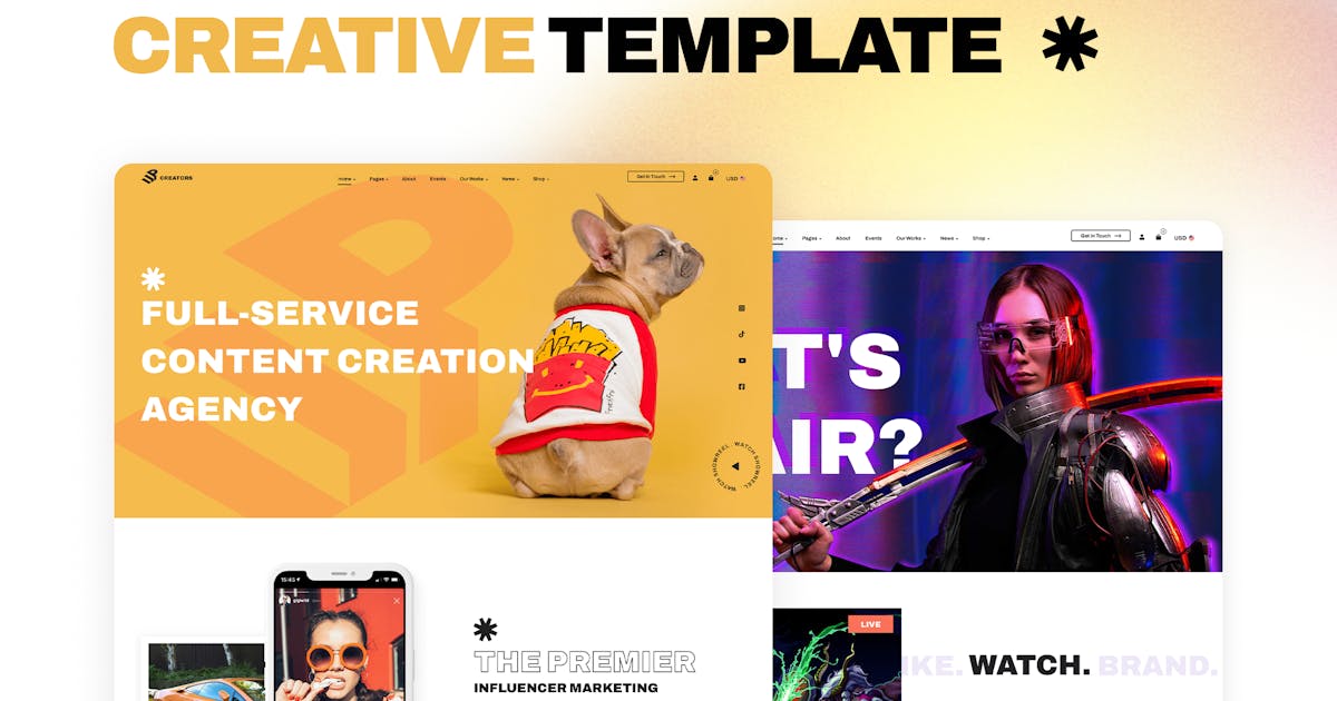 Website Template for Digital Creators icon