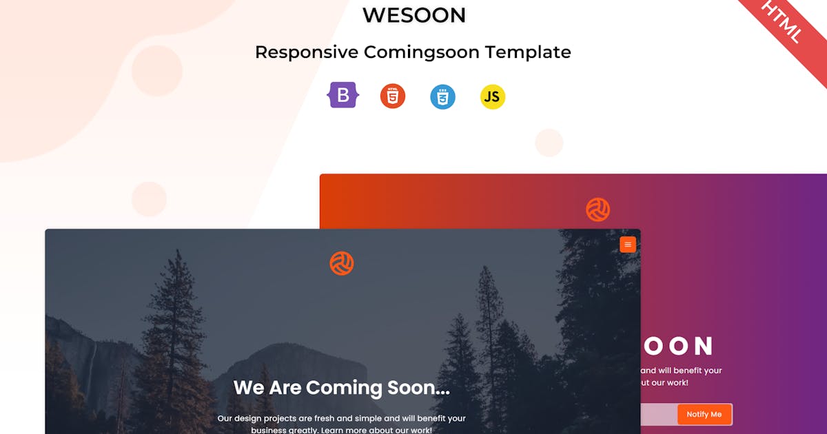 Wesoon - Responsive Bootstrap Comingsoon Template icon