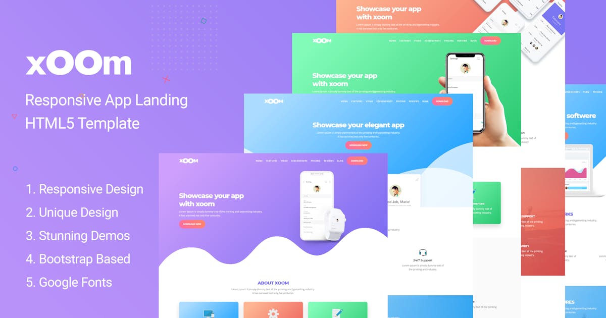 XOOM | App Landing Page