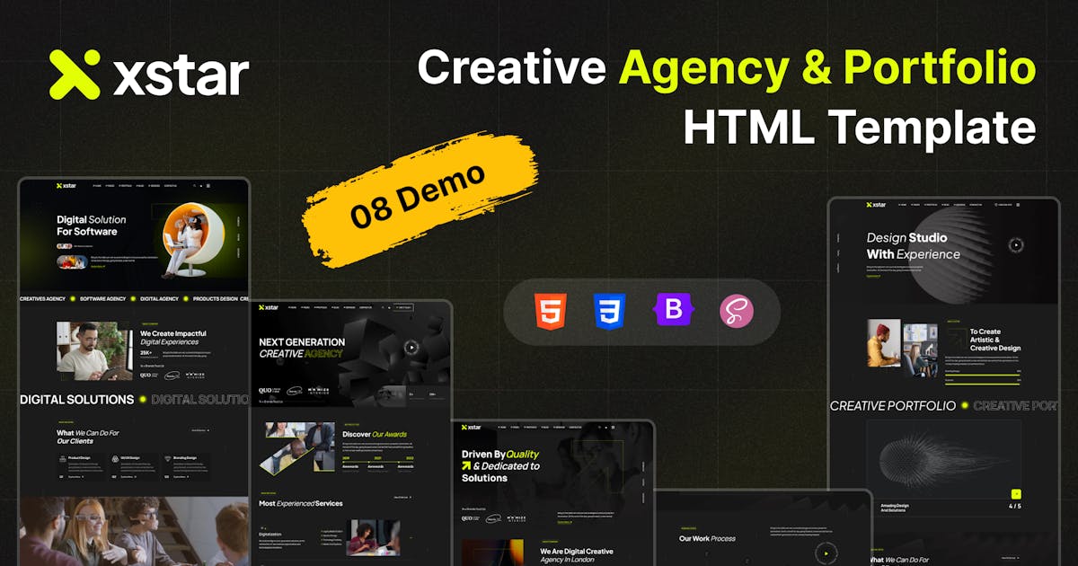 Xstar - Creative Agency & Portfolio HTML Template icon