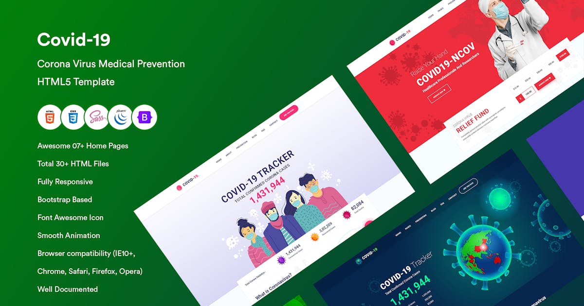 Corona virus Medical Prevention Template