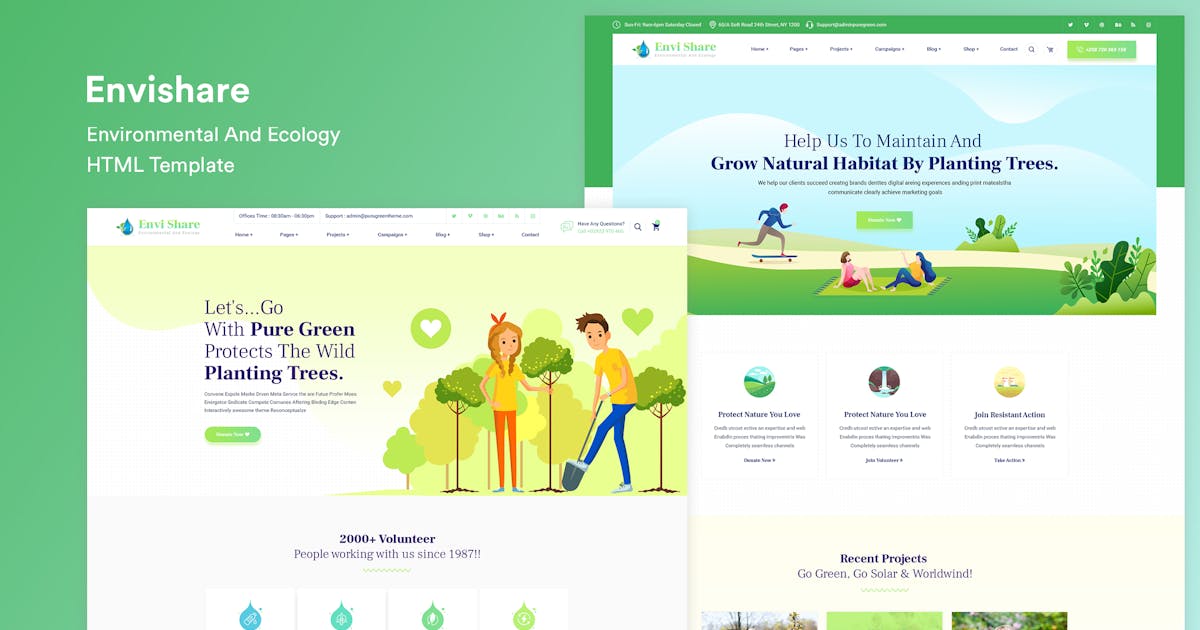 Environmental Ecology Responsive Template