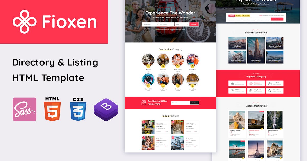 Fioxen - Directory & Listings HTML Template