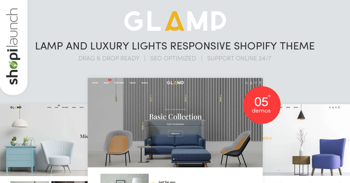 Glamp - Lamp & Luxury Lights Responsive Shopify Theme