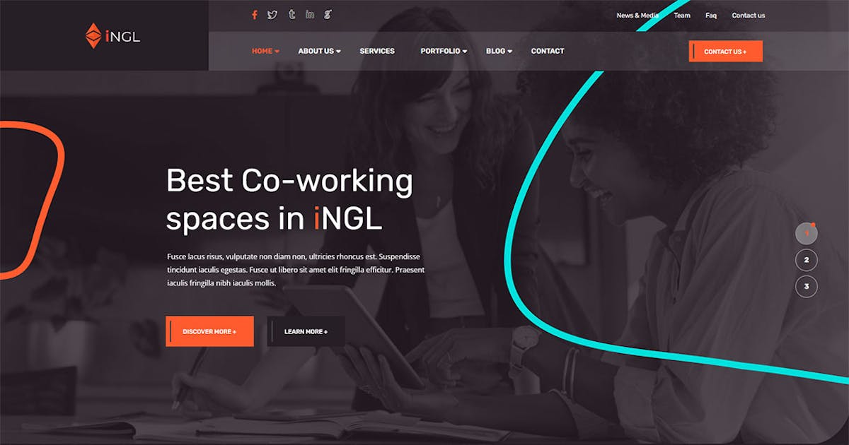 Ingl - Coworking Spaces HTML Template