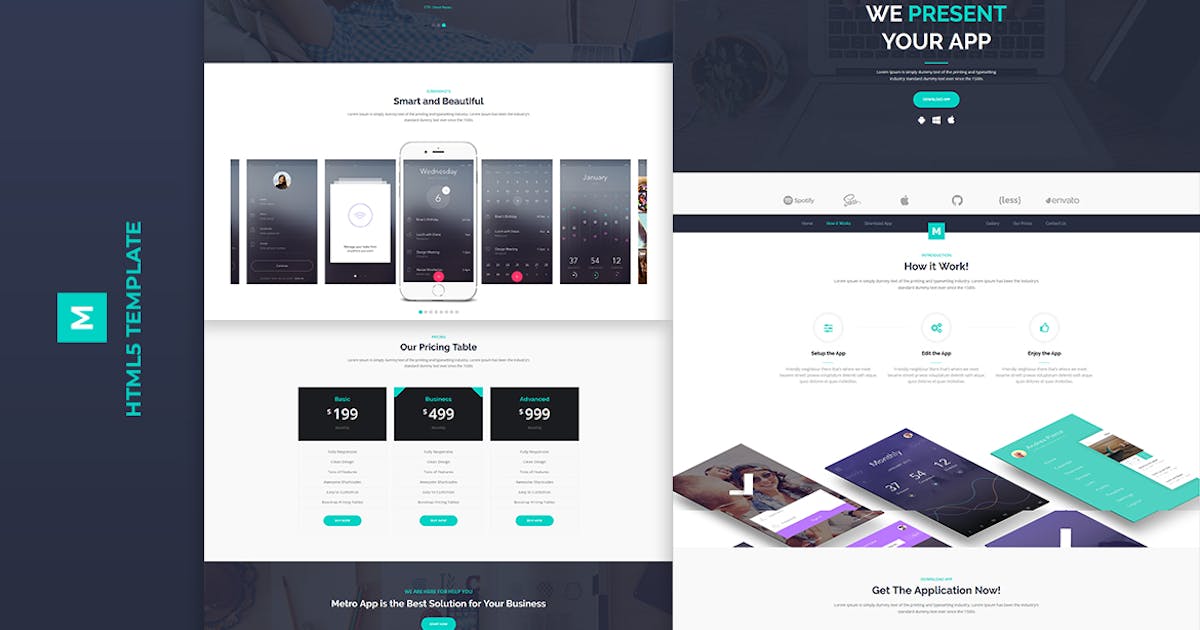 Metro App - Application HTML5 Template