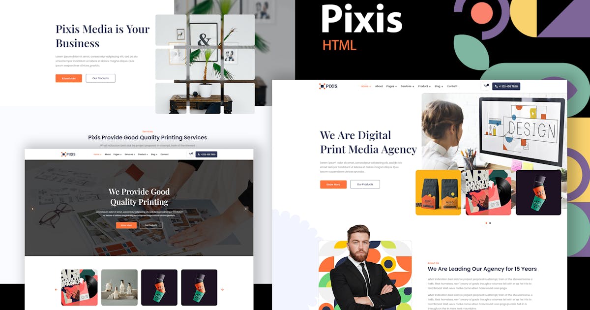 Pixis - Print on Demand Service Providers Template