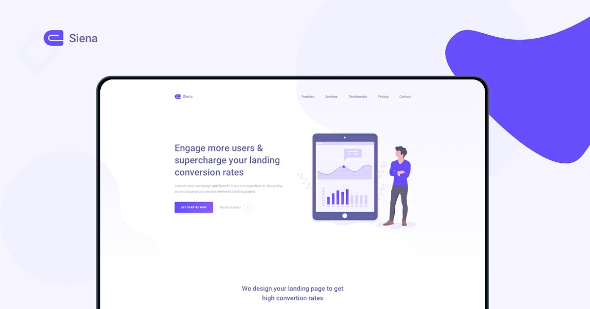 Siena - Marketing Landing Page Template