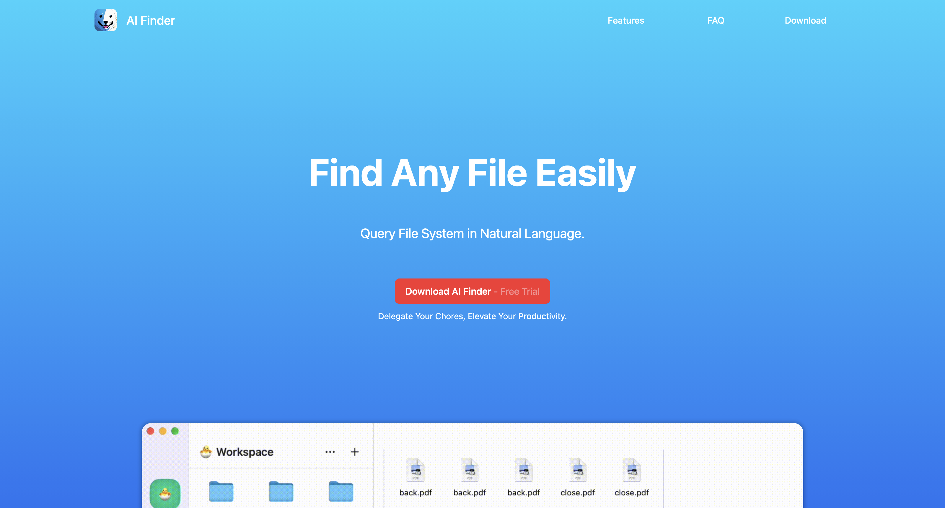 AI Finder - Find Any File Easily icon
