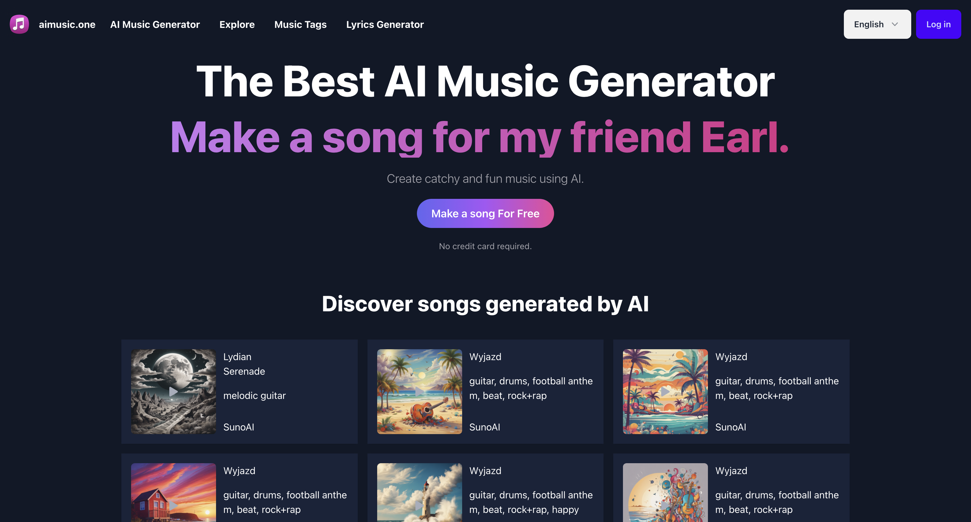 aimusic.one: Free AI Music Generator by Suno AI icon