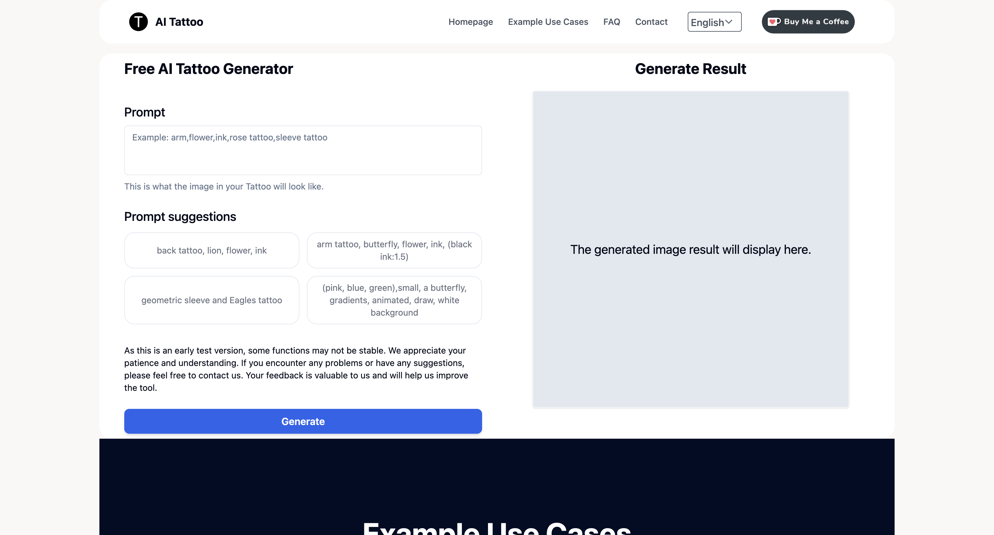 AI Tattoo - AI Tattoo Generator