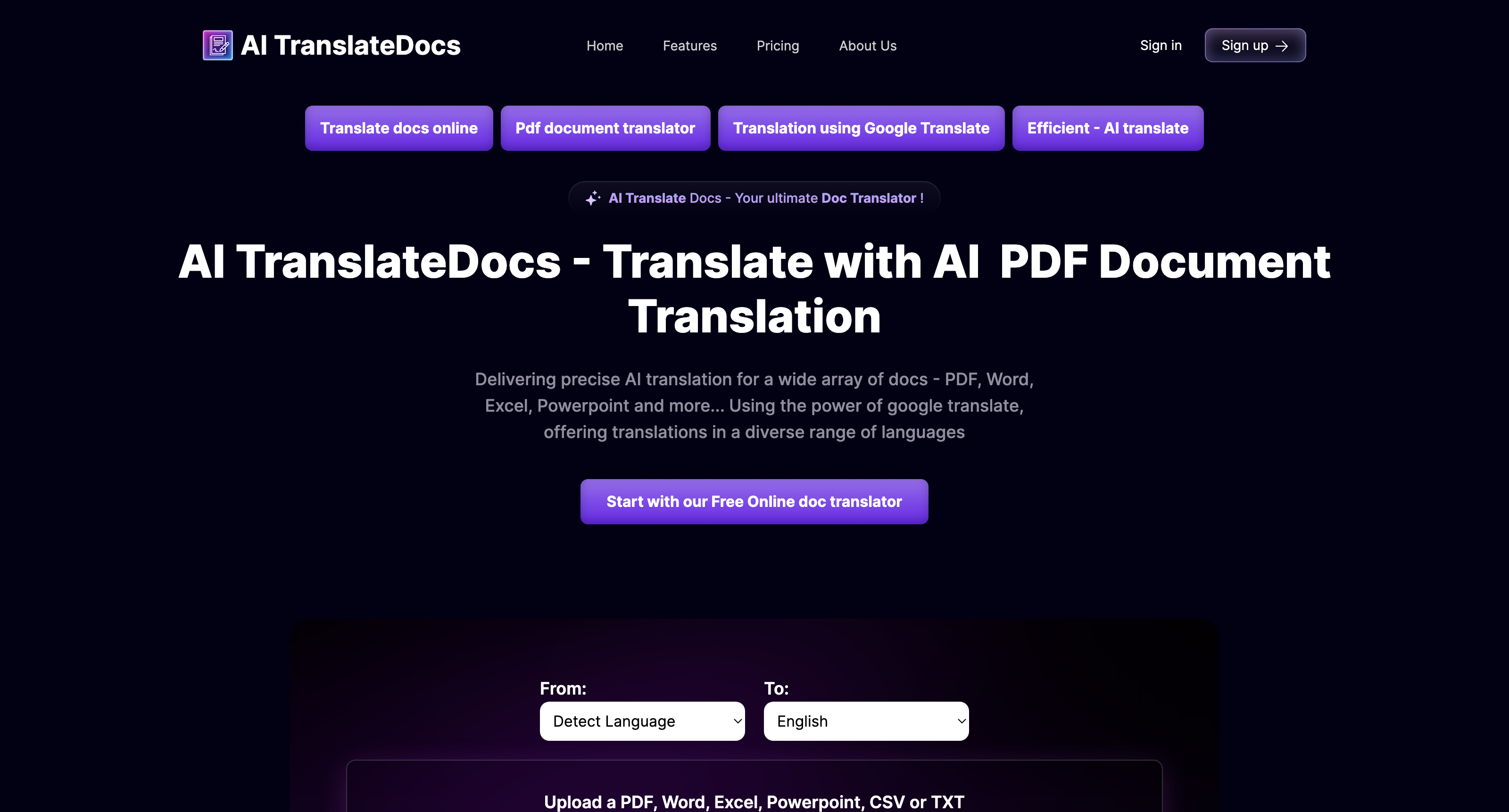 AI TranslateDocs - Translate Documents with AI supported by Azure icon