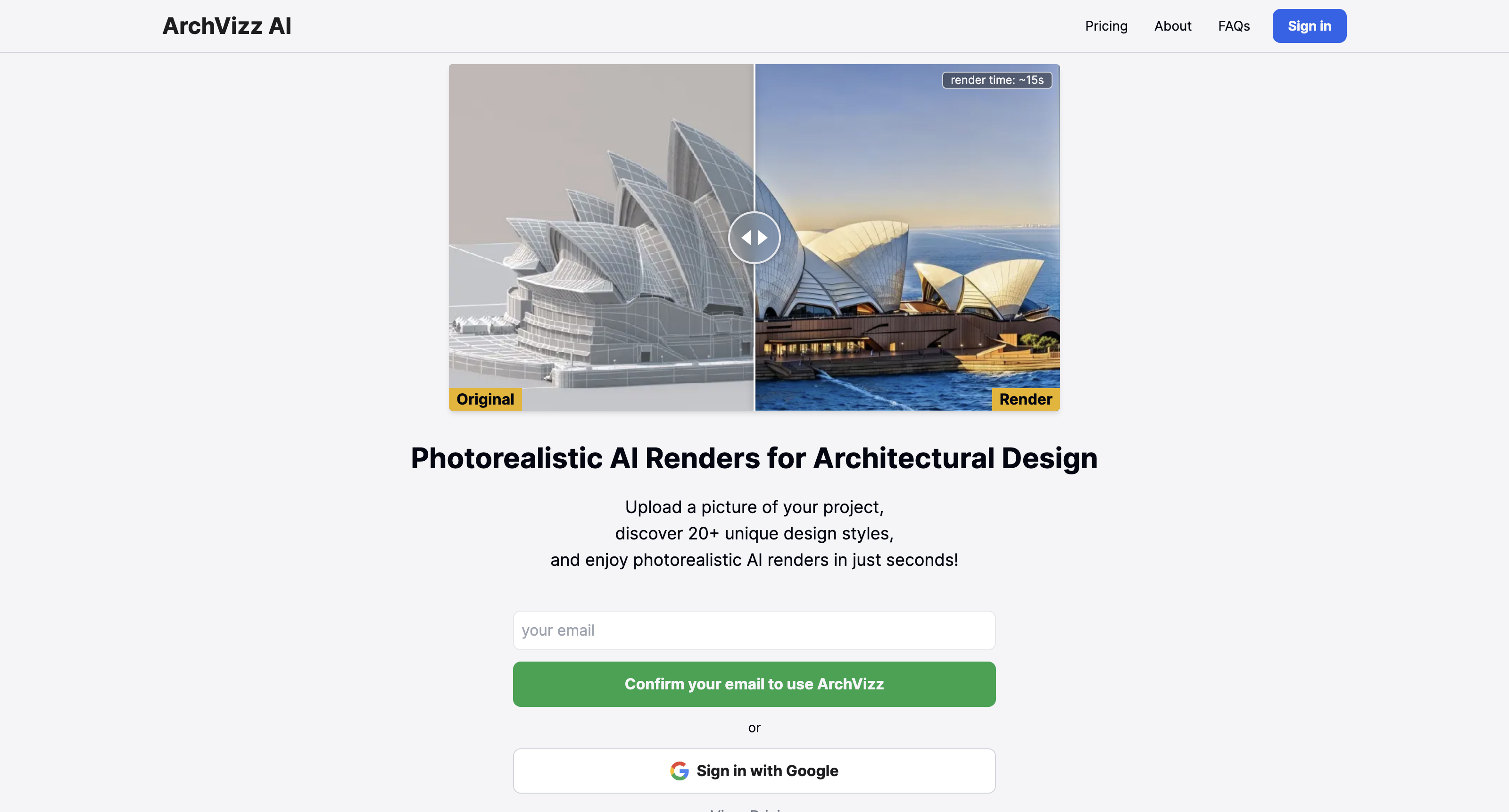 ArchVizz - Architectural Rendering with AI