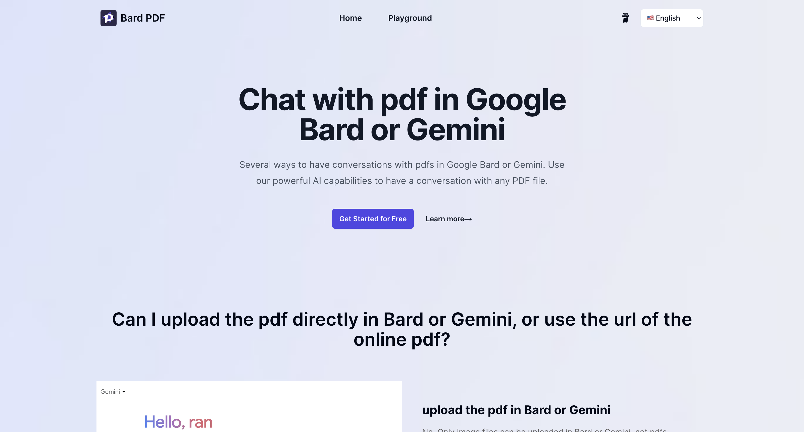 Bard PDF - Chat with pdf in Google Bard or Gemini icon