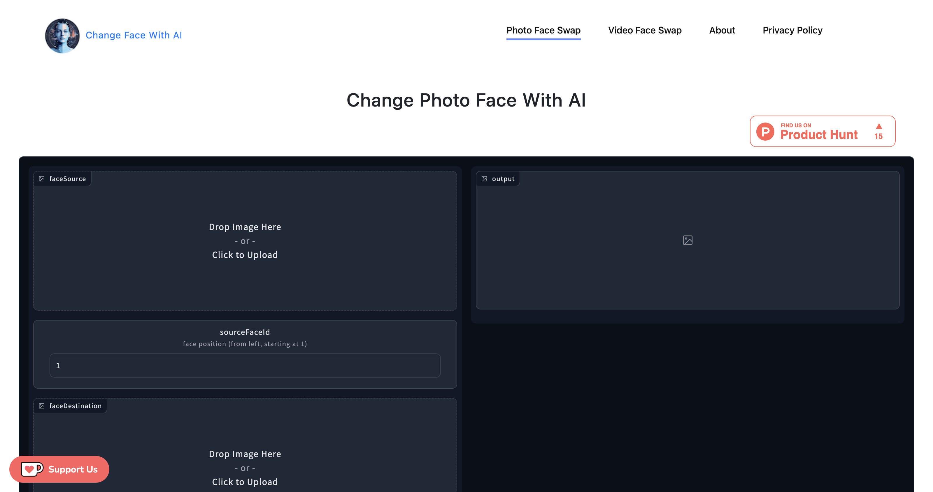 Change Face With AI icon