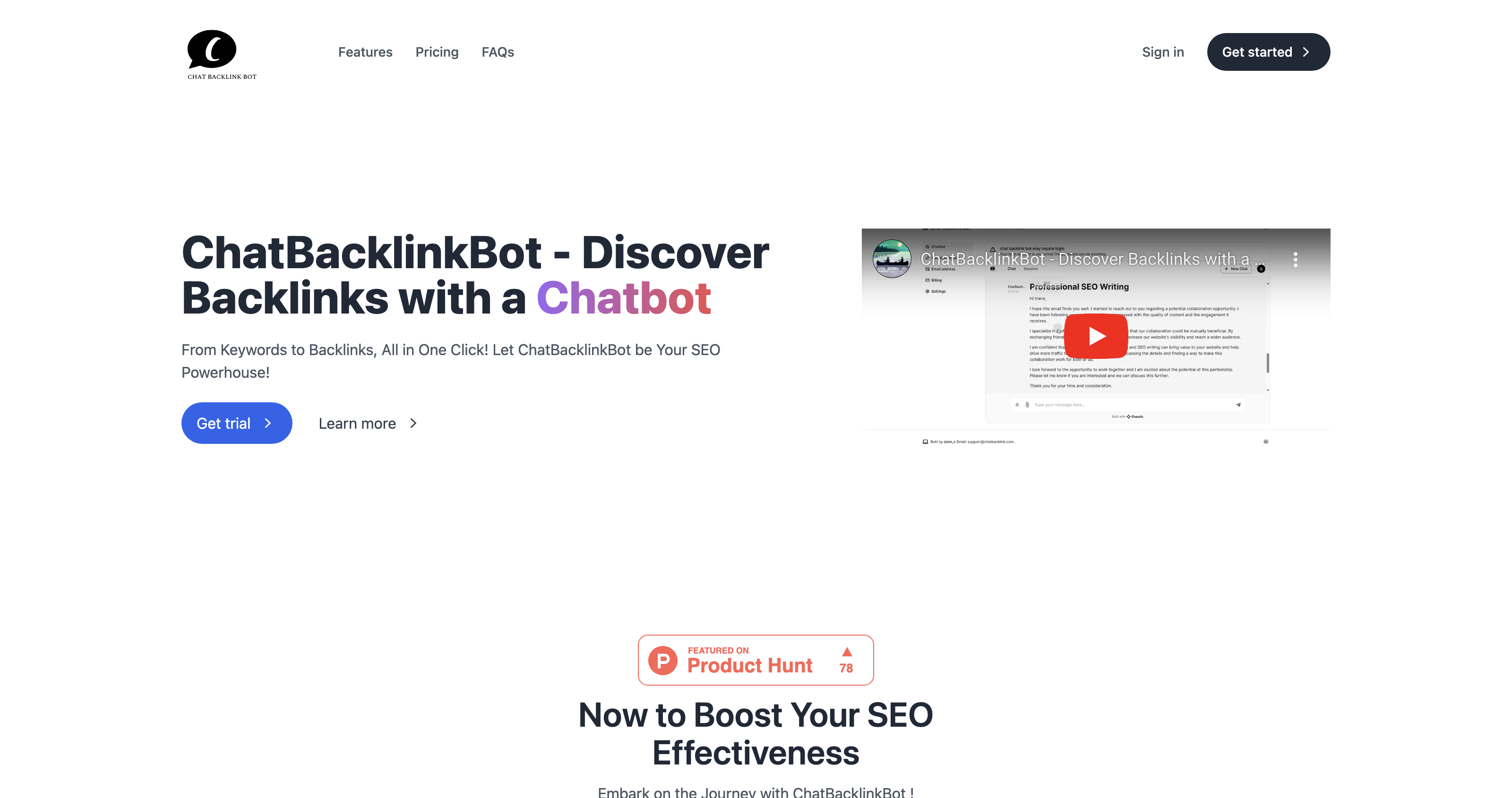 Chat backlink bot icon