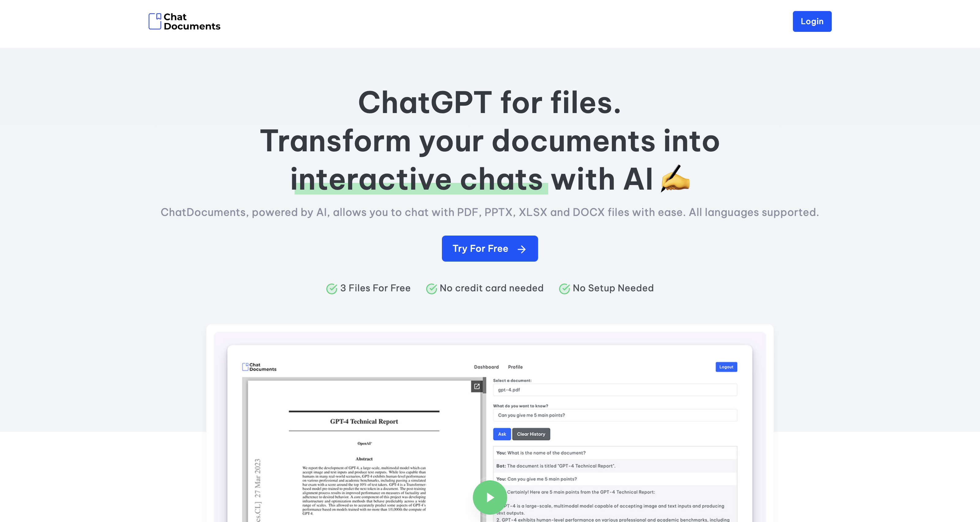 ChatDocuments | AI Powered Document Chat icon