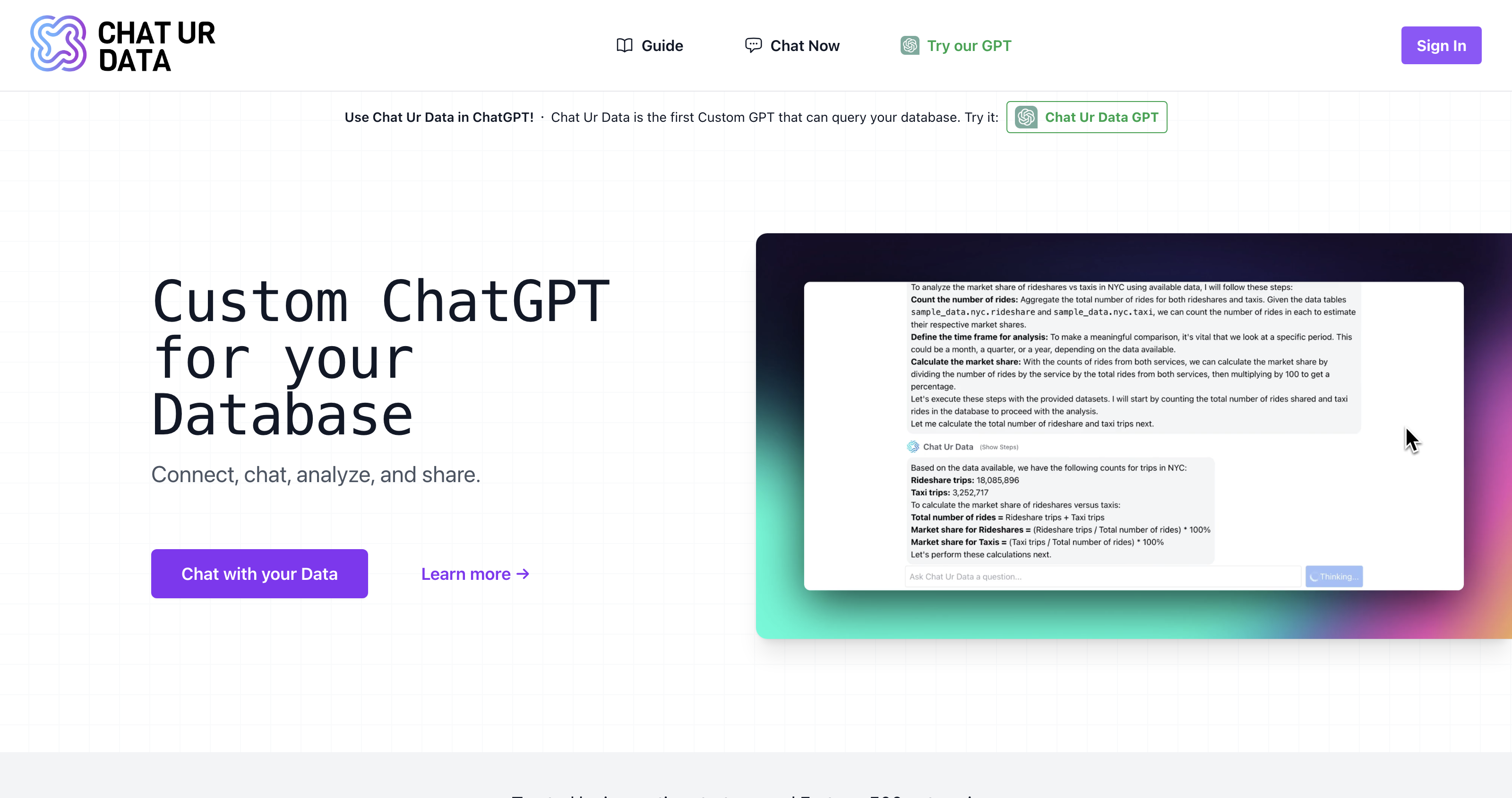 ChatUrData.com | Custom ChatGPT for your Database icon