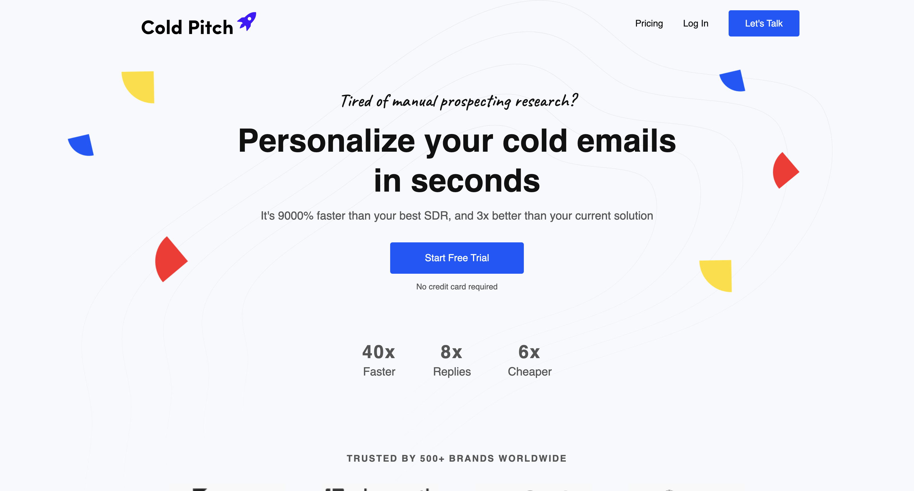 Cold Pitch | Personalized AI Cold Emails