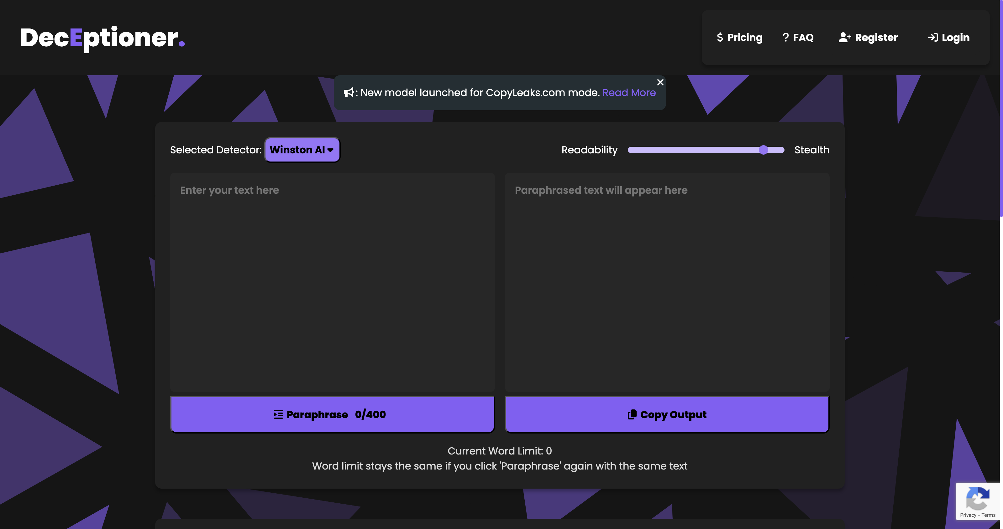 DecEptioner - Bypass AI Detectors Like A Pro