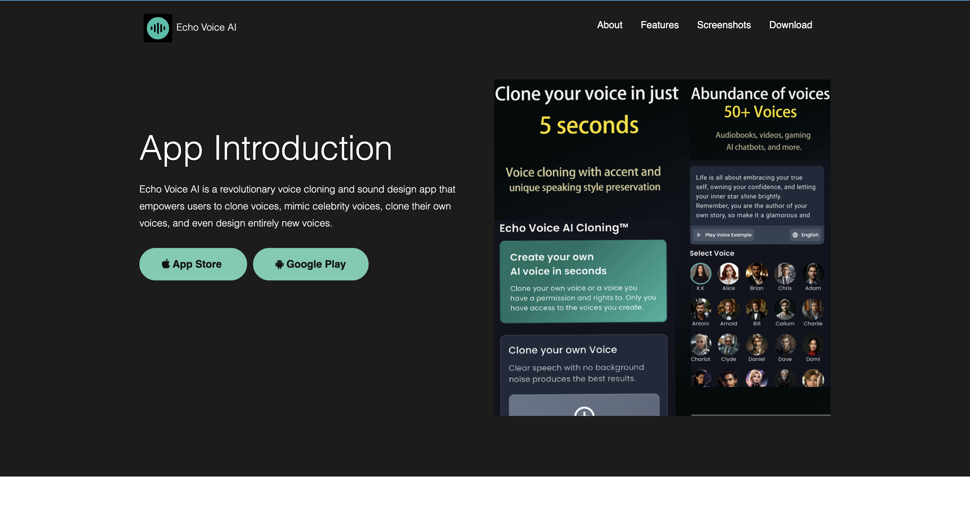 Echo Voice AI - An artificial intelligence Voice App