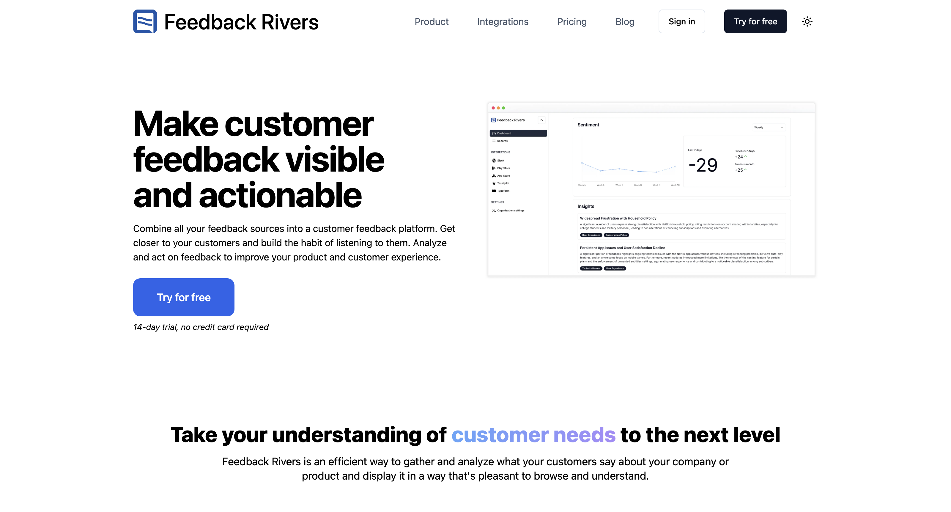 Feedback Rivers