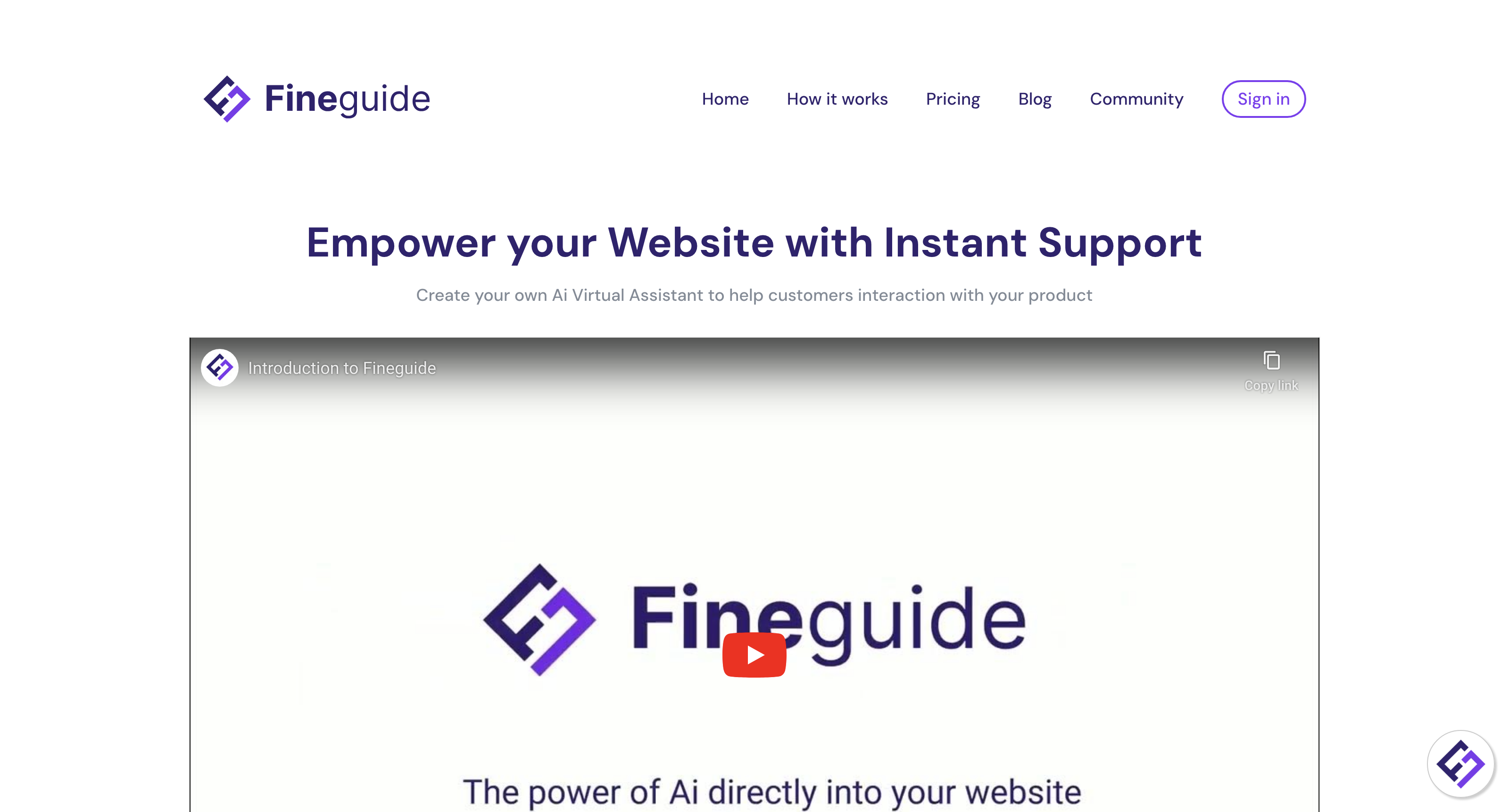 Fineguide.ai | Ai-powered assistants for every business icon