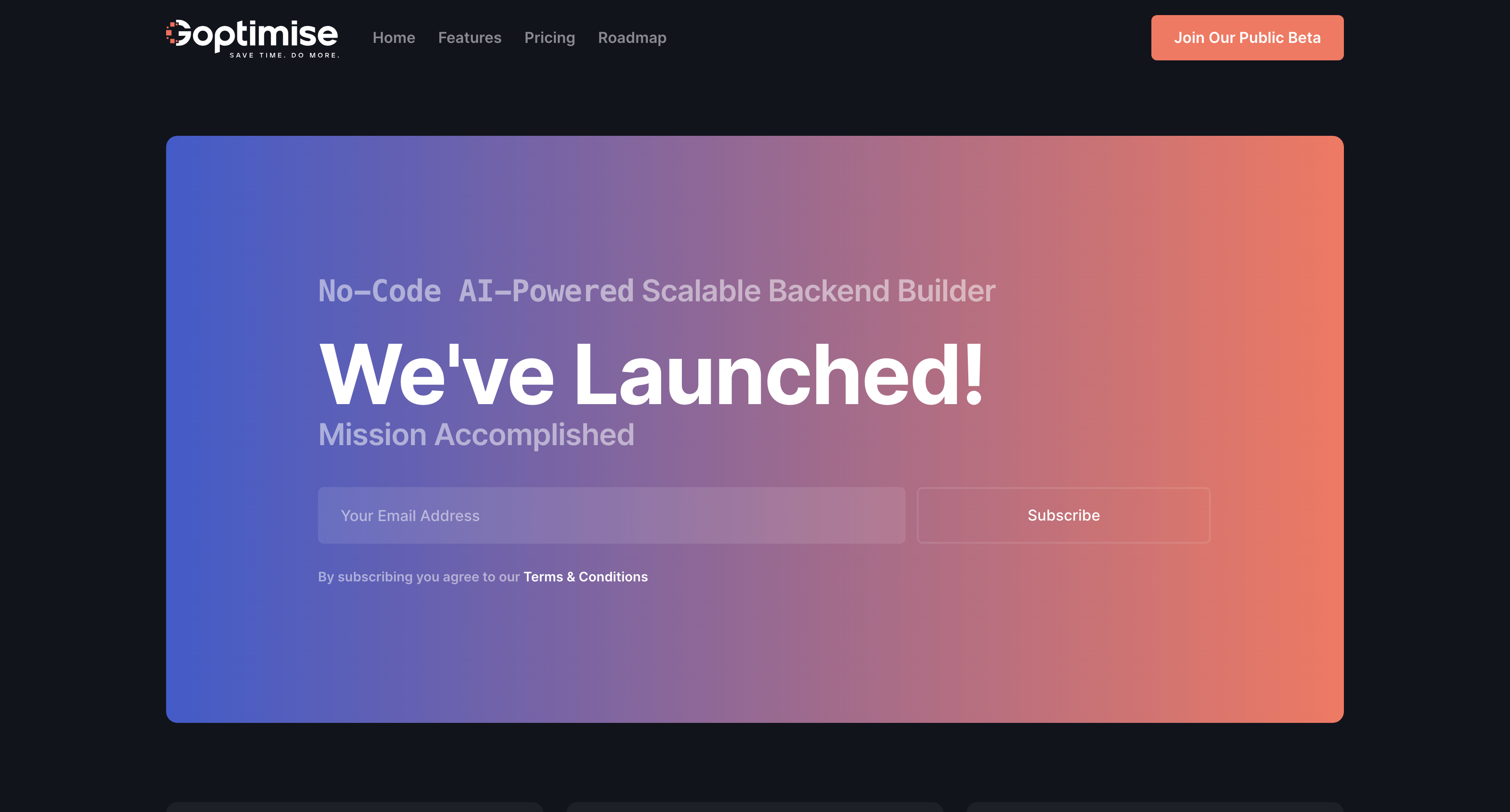 Goptimise - No Code AI Powered Scalable Backend Builder icon