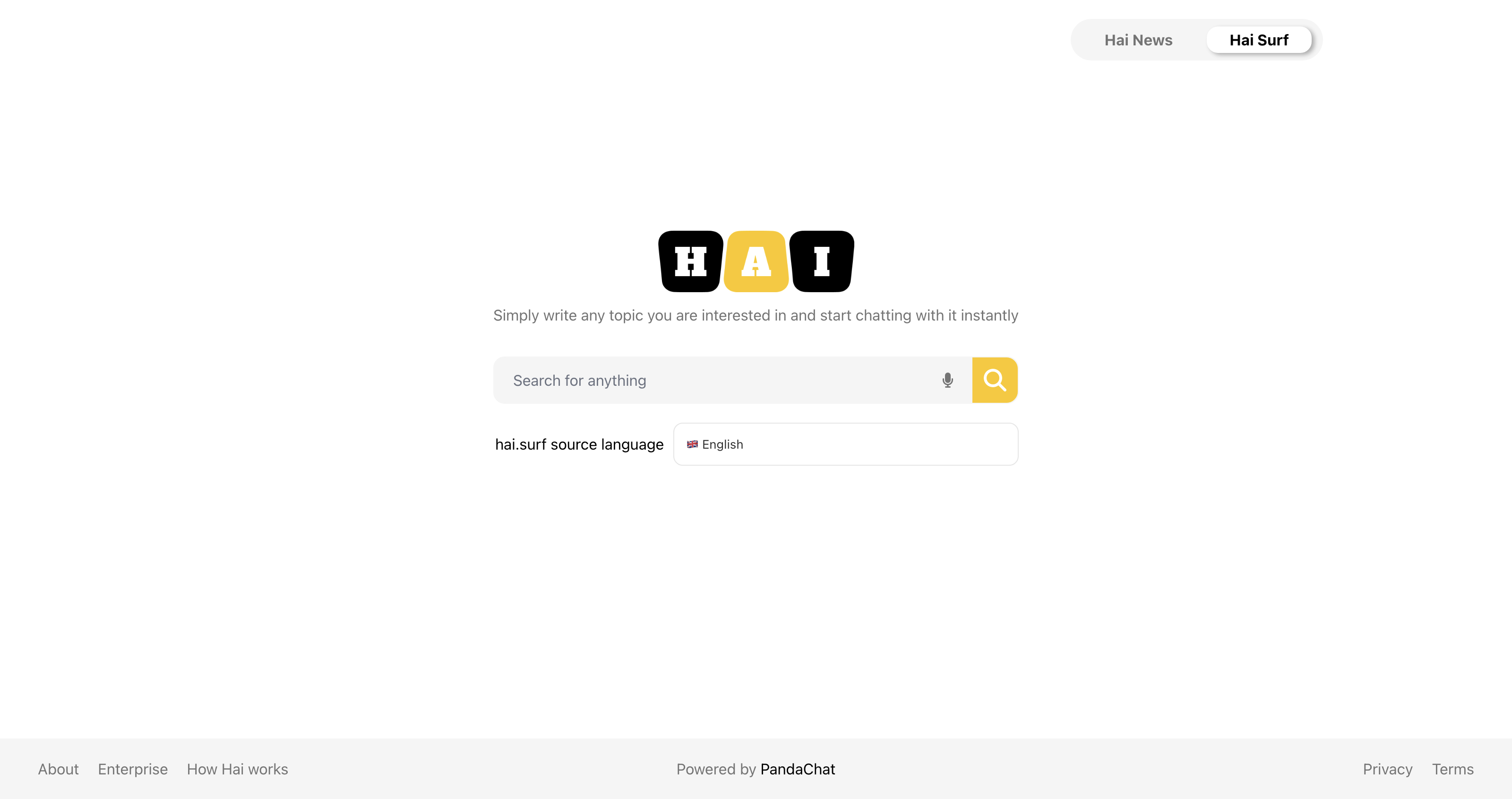 HAI Surf - Search with generative AI icon
