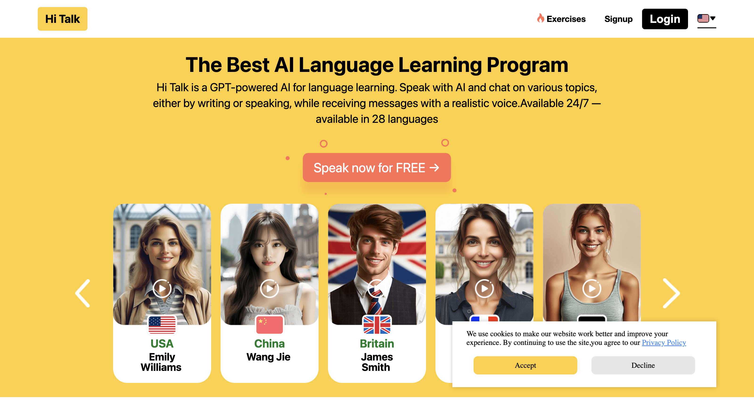AI Language Learning - HiTalk icon