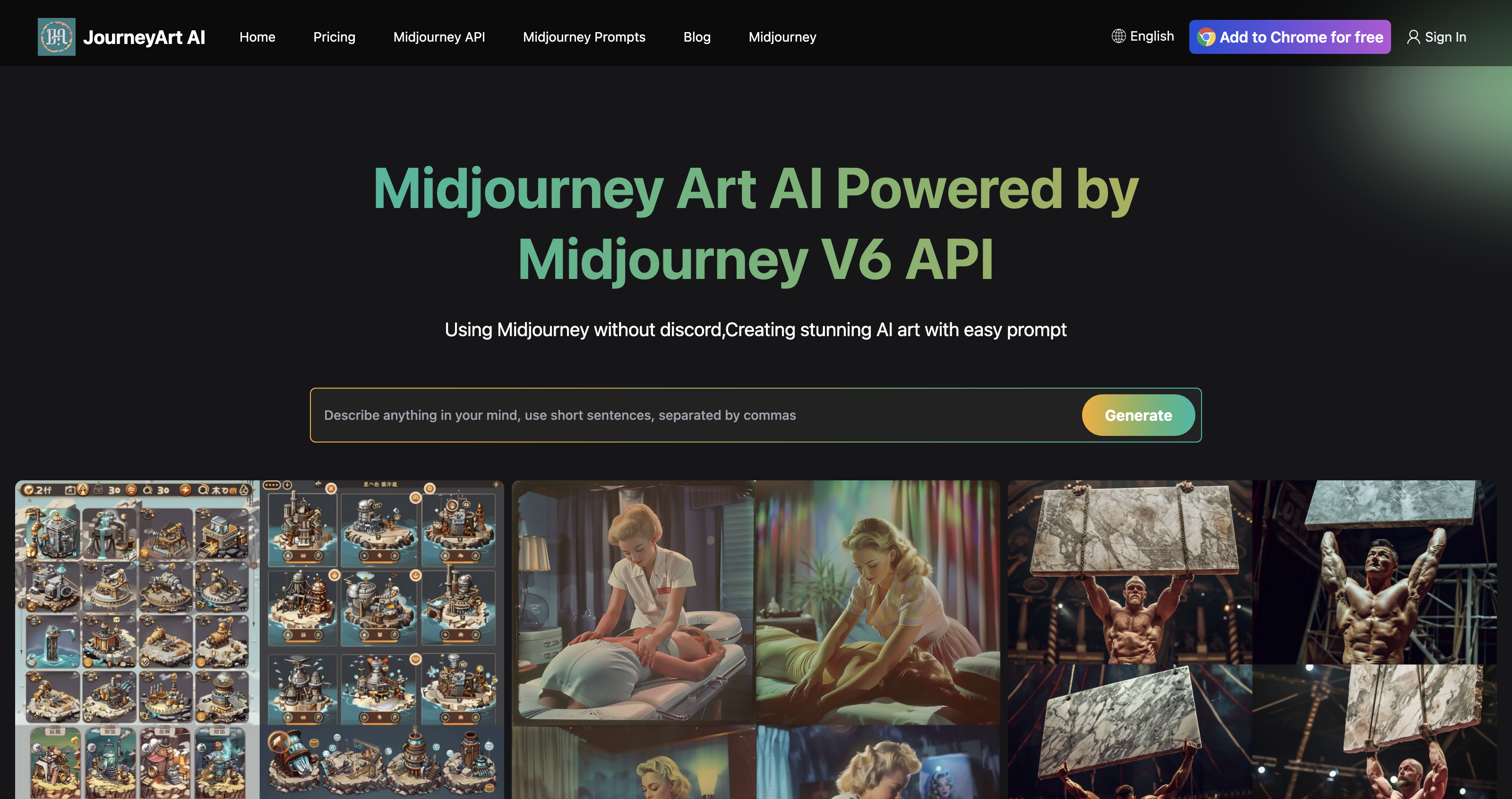 Midjourney Art AI Free Online-Midjourney V6 API | JourneyArt icon