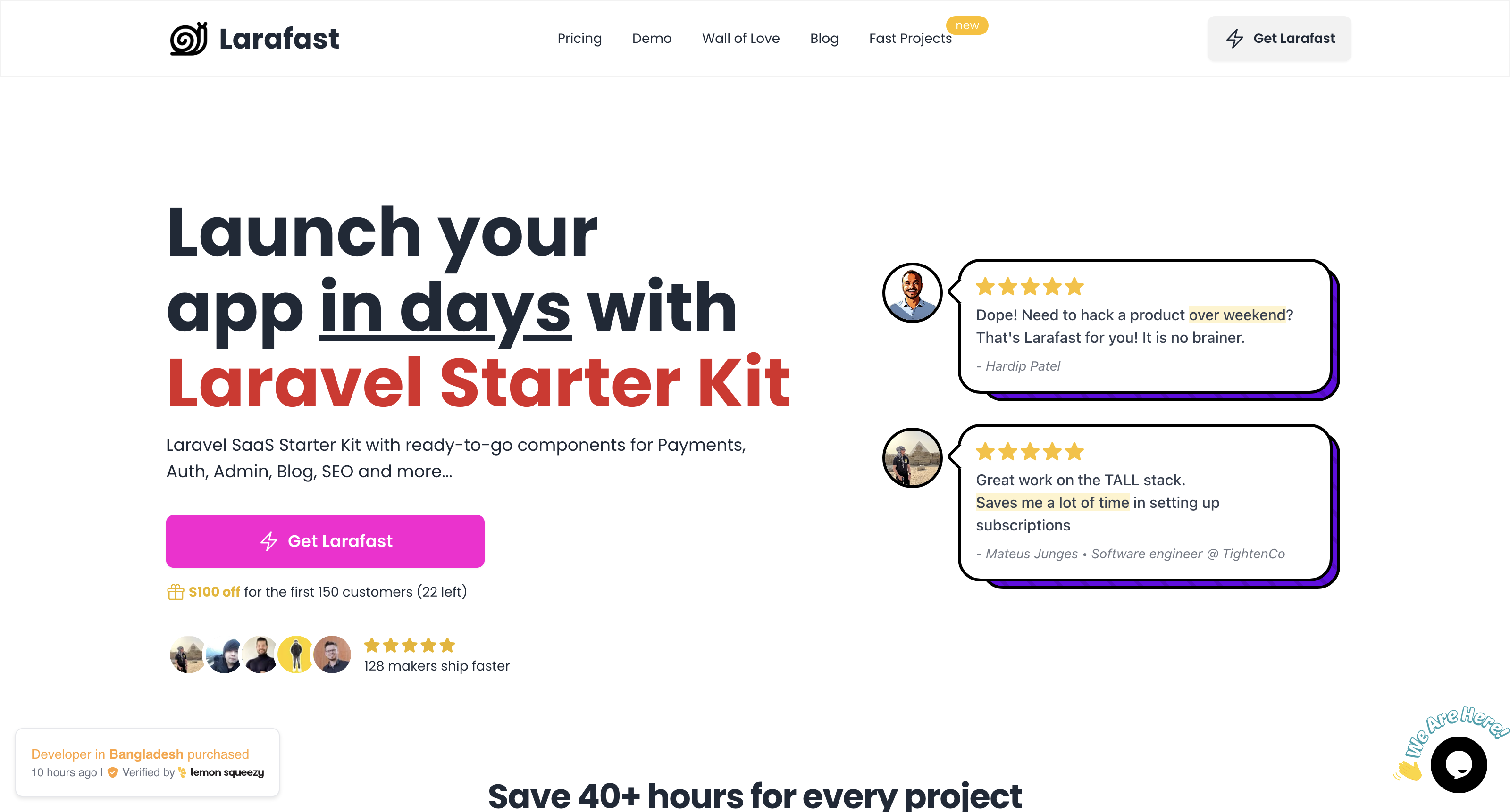 Ship Fast with Larafast - Laravel Boilerplate icon